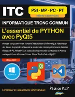 ITC - MPSI - Essentiel De Python Avec PyQt5, avec Visual Studio Code