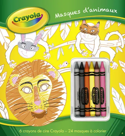 Livres Jeunesse Loisirs et activités Crayola - Masques d'animaux Maud Lienard, Crayola