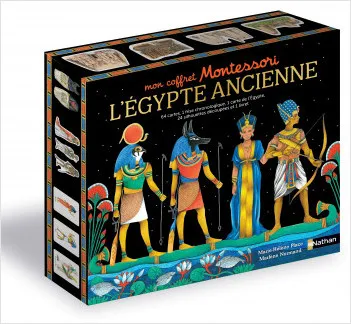 Jeux et Jouets Livres Livres pour les  6-9 ans Documentaires Histoire Coffret Montessori : L'Egypte ancienne Marie-Hélène Place