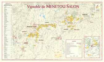 Carte du Vignoble de Menetou-Salon (Affiche roulée n°8)