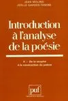 Introduction à l'analyse de la poésie ., 2, De la strophe à la construction du poème, Introduction a l'analyse poesie t.2