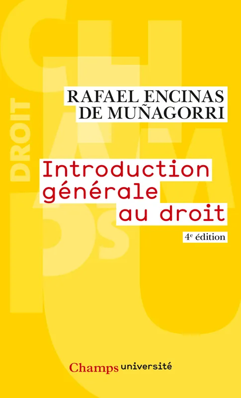 Livres Économie-Droit-Gestion Droit Généralités Introduction générale au droit Rafael Encinas de Munagorri