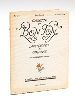 Gazette du Bon Ton. Art - Modes & Chronique. Mai 1924  - 6e Année - Numéro 9. Revue Mensuelle