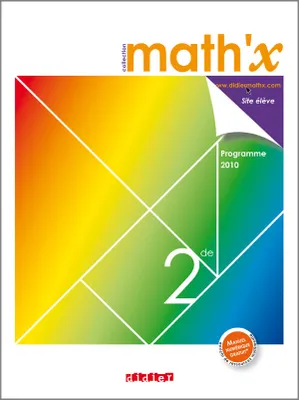 Math'x 2de - manuel petit format - édition 2010