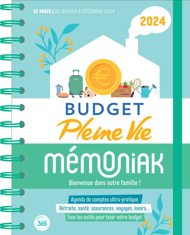 Budget Pleine Vie Mémoniak 2024, janvier à décembre 2024 - Pleine Vie -  Librairie Le Forum du Livre
