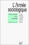L'annee sociologique n°1 vol 52 2002