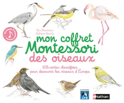 Jeux et Jouets Livres Livres pour les  6-9 ans Documentaires Animaux Mon coffret Montessori des oiseaux Ève Herrmann