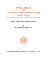 Cat.doc.archives du caire