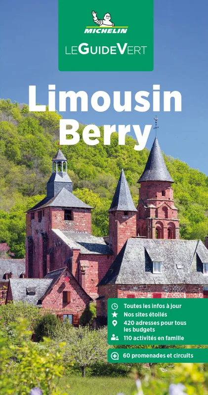 Livres Loisirs Voyage Guide de voyage Guide Vert Limousin, Berry Manufacture française des pneumatiques Michelin,