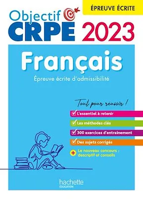 Nouveau concours CRPE 2023 - Français - épreuve écrite d'admissibilité (Objectif Concours), (Ebook PDF)