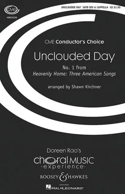 Unclouded Day, No. 1 from Heavenly Home: Three American Songs. mixed choir (SSAATTBB) a cappella. Partition de chœur.