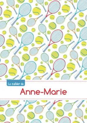 Le cahier d'Anne-Marie - Blanc, 96p, A5 - Tennis