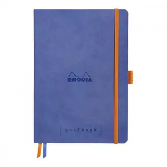 Rhodiarama Goalbook carnet souple A5 240 pages papier blanc dot saphir - Saphir