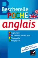 Anglais, poche / grammaire, dictionnaire de difficultés, vocabulaire, conjugaison, l'essentiel sur la langue anglaise