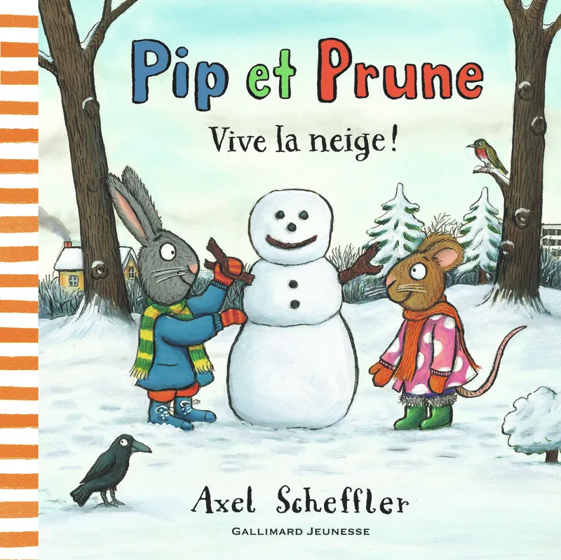 Livres Jeunesse Les tout-petits Albums Pip et Prune : Vive la neige ! Axel Scheffler