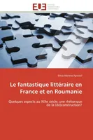 Le fantastique littéraire en France et en Roumanie, Quelques aspects au XIXe siècle: une rhétorique de la (dé)construction?