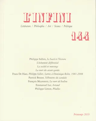 L'Infini N° 144