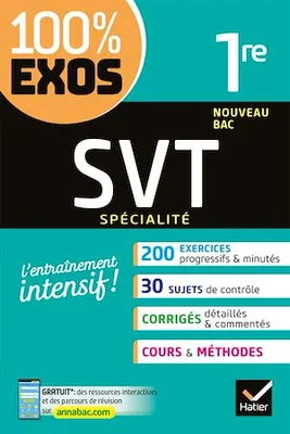 SVT 1re générale (spécialité), exercices résolus - Nouveau programme de Première