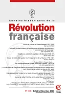 Annales historiques de la Révolution française Nº414 4/2023, Varia
