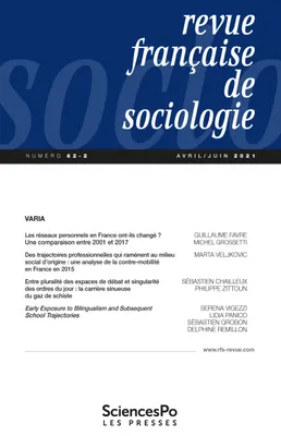 Revue Française de Sociologie T62-2
