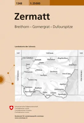 Carte nationale de la Suisse, 1348, ZERMATT