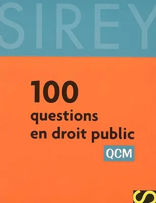 100 QUESTIONS EN DROIT PUBLIC
