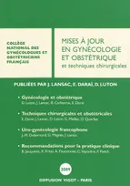 Mises à jour en gynécologie et obstétrique ., [XXXIII], Mises à jour en gynécologie et obstétrique et techniques chirurgicales