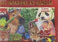 Les animaux en danger - Livre puzzle 5 puzzles de 48 pièces.