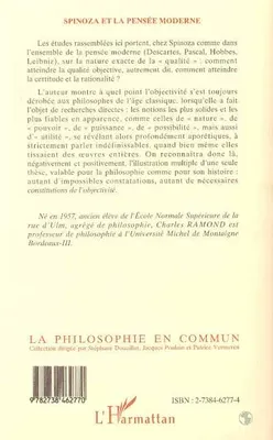 Spinoza et la Pensée Moderne, Constitutions de l'objectivité