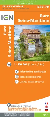[France] départementale, routière et touristique, D27-76, D721320 Eure.Seine-Maritime