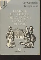 Lexique historique de la France d'Ancien Régime