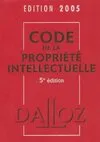 Code de la propriété intellectuelle 2005