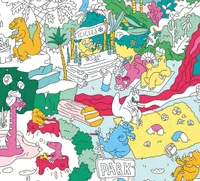 Jeux et Jouets Loisirs créatifs Coloriage Poster à colorier. Dinosaures Poster à colorier grand format encadrable