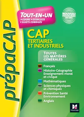 Toutes les matières générales CAP Tertiaires et Industriels Nouveaux programmes - Nº1