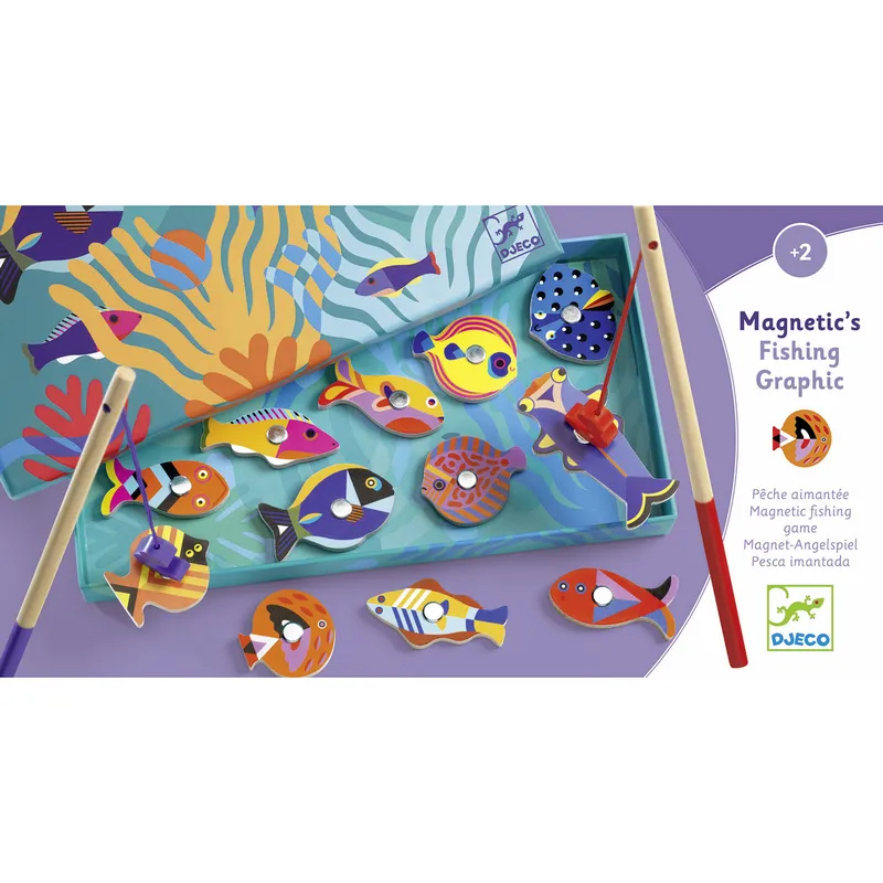 Jeux et Jouets Jeux éducatifs et scientifiques Motricité Pêche magnétique - Fishing Graphic Jeu magnétique