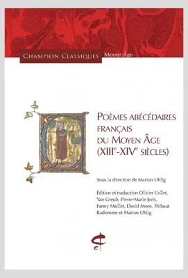 Poèmes abécédaires français du Moyen Âge - (XIIIe-XIVe siècles)