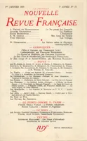 La Nouvelle Nouvelle Revue Française N' 73 (Janvier 1959)