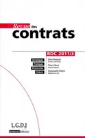 Revue des Contrats. RDC 2011-3 .