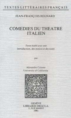 Comédies du Théâtre italien