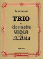 Trio, op. 76a. clarinet, viola and piano. Partition et parties.
