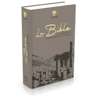 La bible segond 21 avec notes d'étude archéologiques et historiques, modèle souple, toile couleur café et dorure bronze