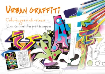 URBAN GRAFFITI coloriages cartes postales