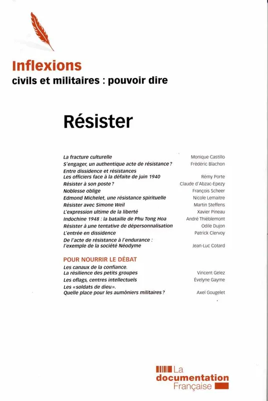 Livres Sciences Humaines et Sociales Sciences politiques Inflexions, n° 29 Ministere de la defense