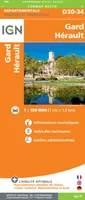 [France] départementale, routière et touristique, D30-34, D721323 Gard-Hérault