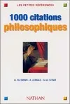 1000 Citations de philosophie