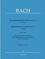 Concerto Brandebourgeois N° 5 - Conducteur, Ré majeur BWV 1050