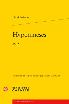 Hypomneses, 1582