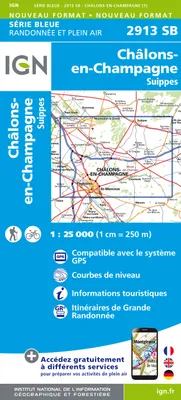 Série bleue [nouveau format], 2913SB, 2913Sb Châlons-En-Champagne.Suippes