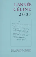 COLLECTIF, L'Année Céline 2007