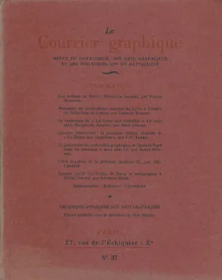 Le courrier graphique. N°  37 - 1948